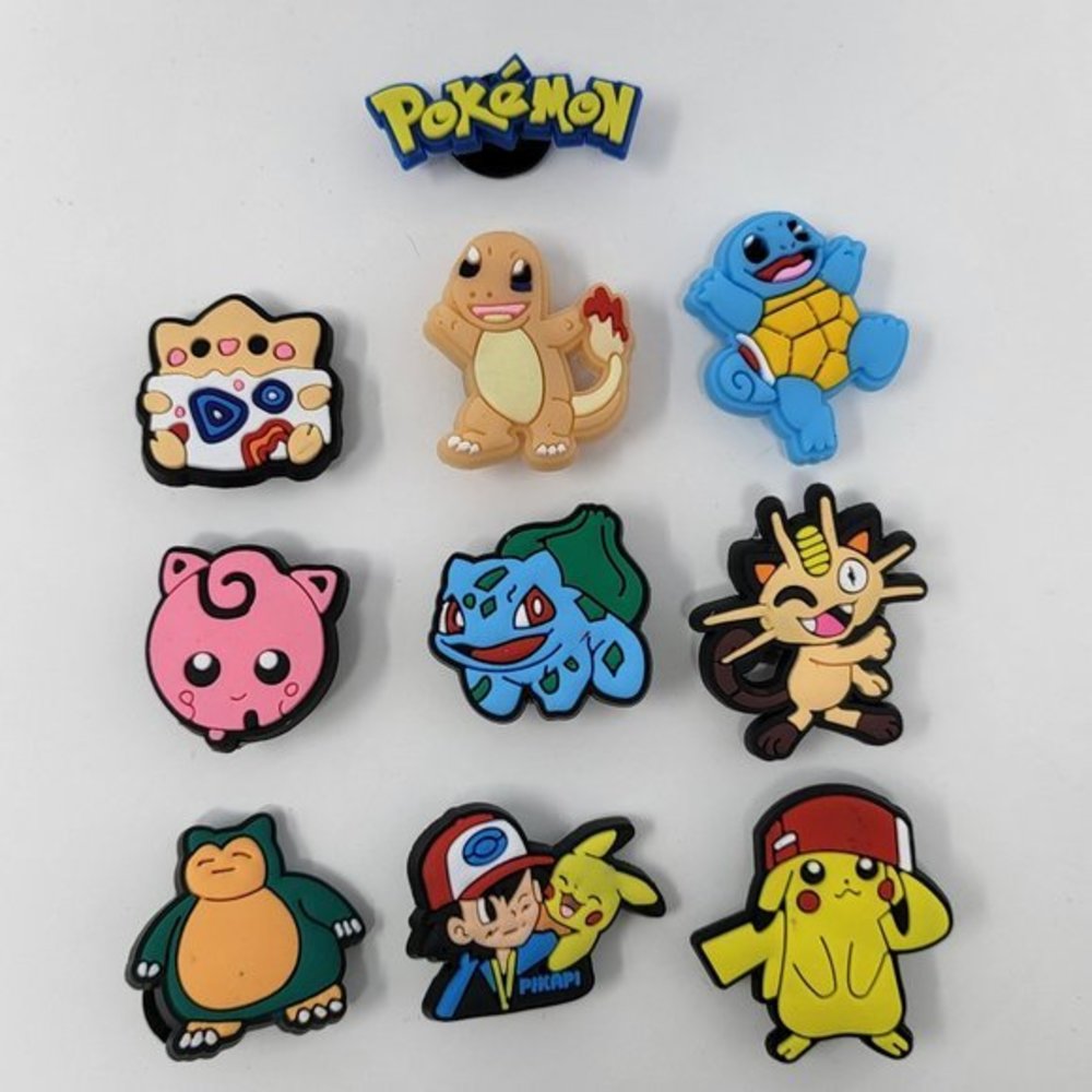 Pokemon‎ Characters Video Games Charm For Crocs Shoe Charms  8 Piece Jibbitz